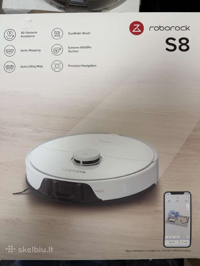 Roborock S8 White ir Black su garantija - nuotraukos Nr. 12