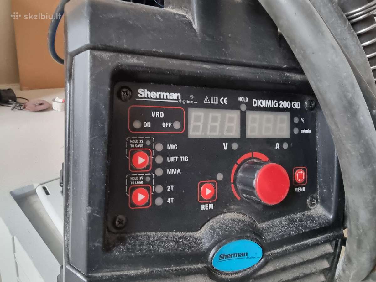 Suvirinimo aparatas Sherman digimig 200gd - nuotraukos Nr. 5