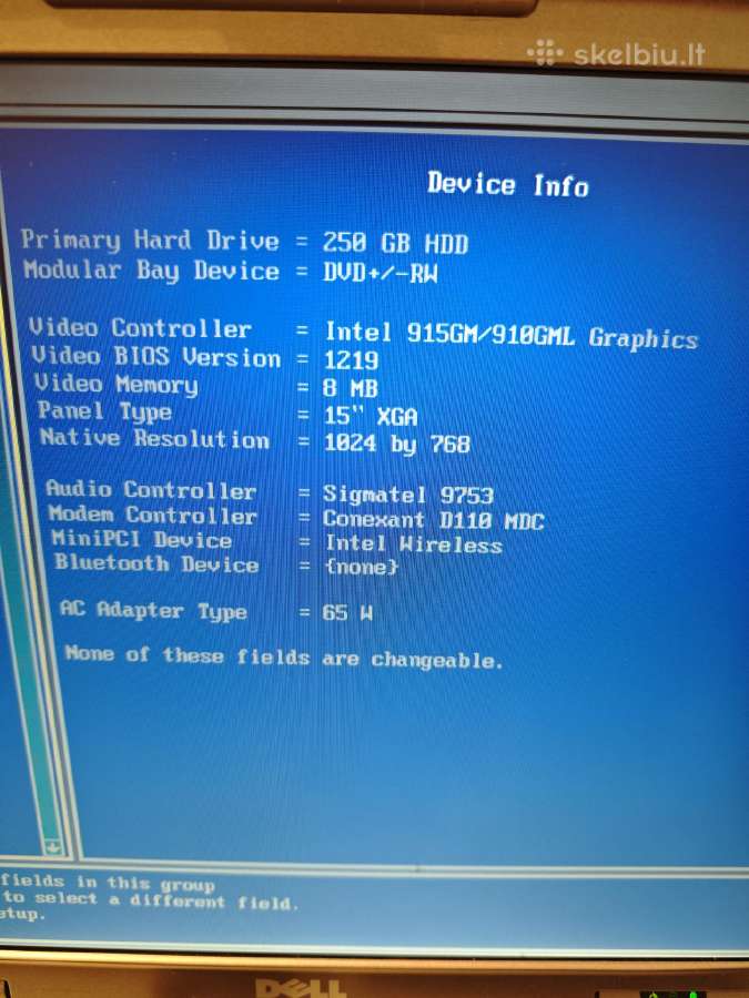 Dell Latitude D 510 - nuotraukos Nr. 7