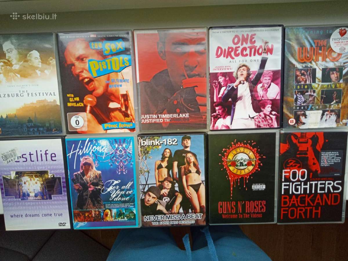 Dvd muzikiniai diskai rinkinys 1