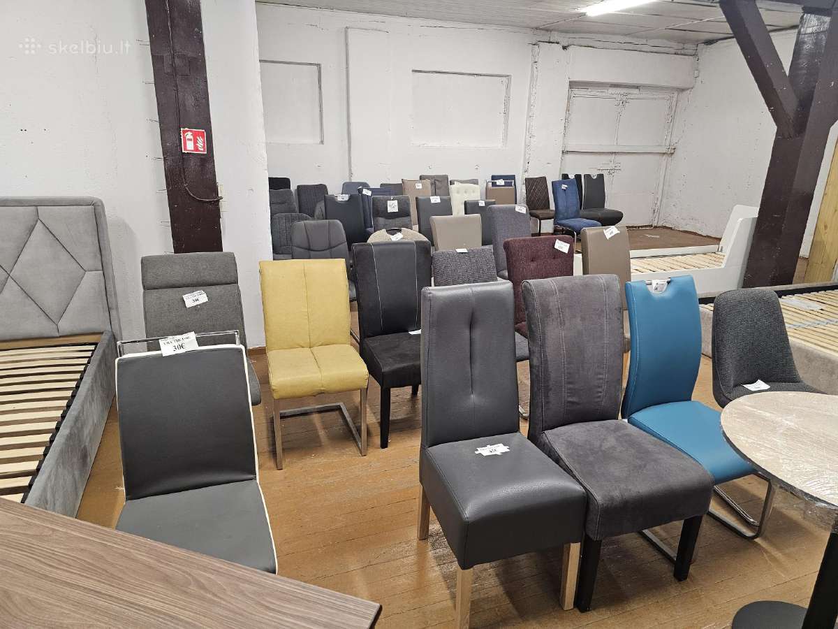 Akcija! Naujos kėdės po 1vnt. Tik 25€/vnt.