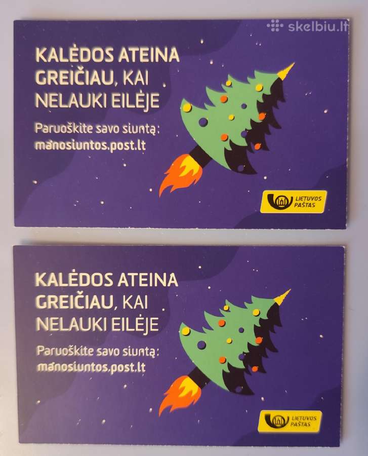 Lietuvos pašto reklaminiai atvirukai.