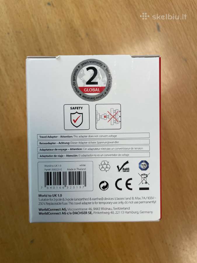 Adapteris UK universalus kištukas - nuotraukos Nr. 4