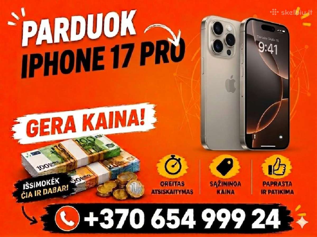 Perku iPhone 17 Pro ir 17 Pro Max