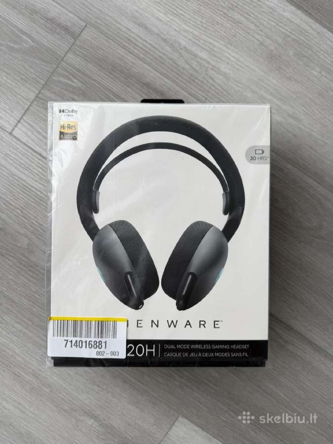 Naujos Alienware Aw720h Wireless Gaming ausinės