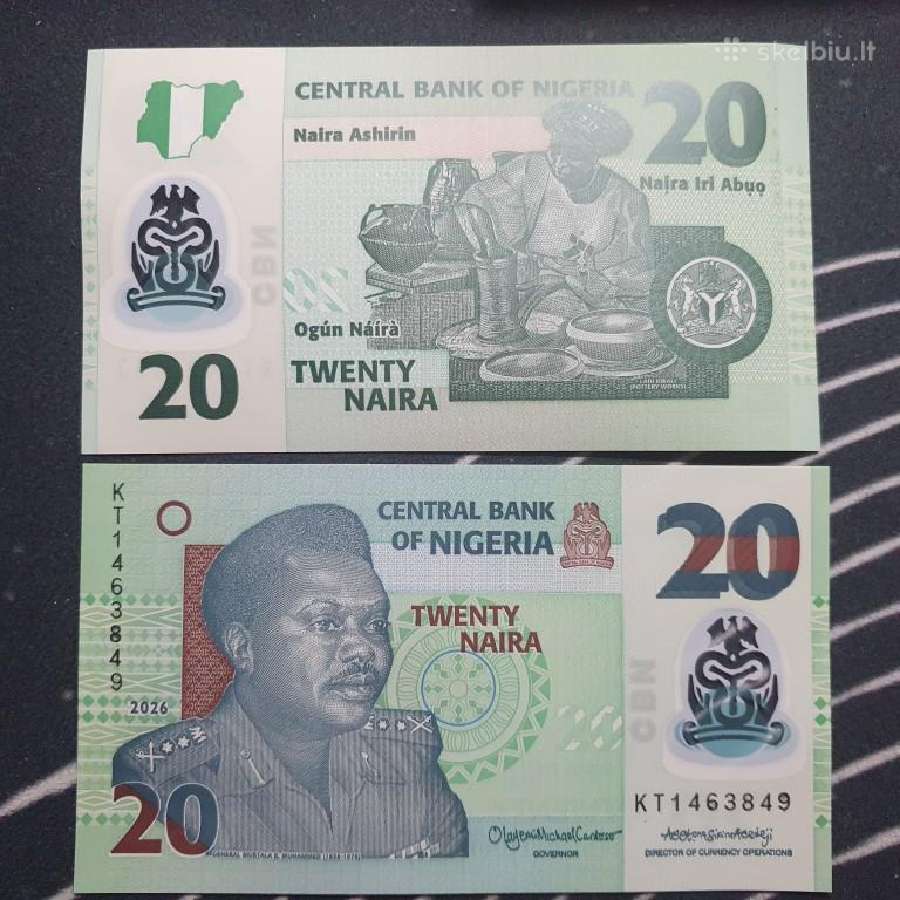 Nigerija 20 naira, 2026 P-34u
