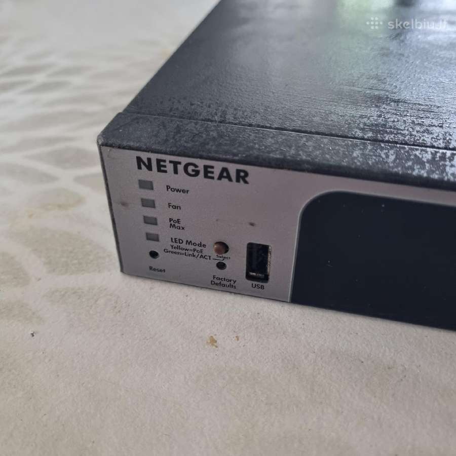 Netgear Prosafe Gs728tpp Komutatorius - nuotraukos Nr. 3