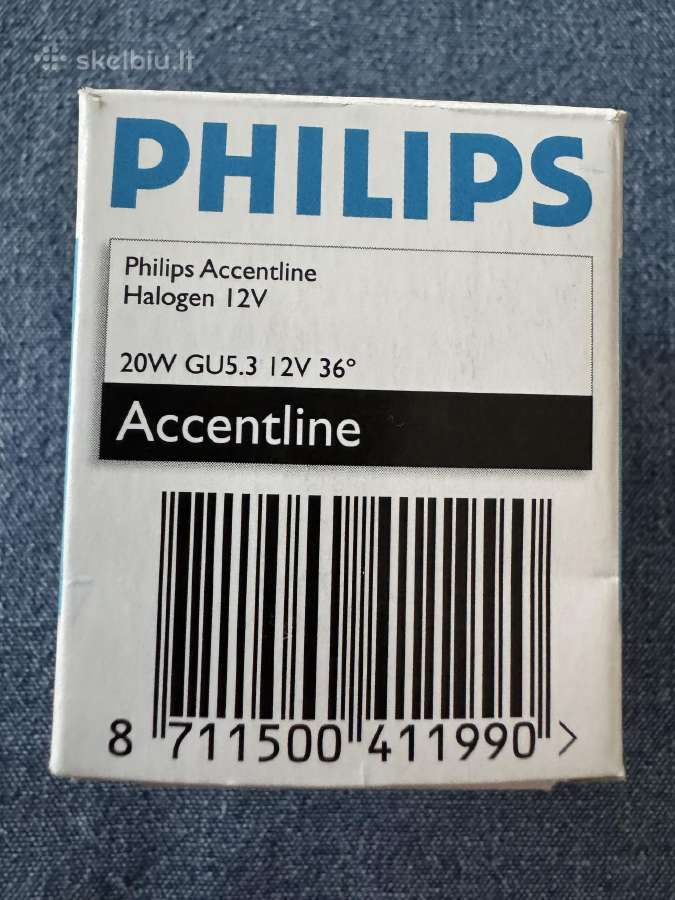 Halogenas Philips Accentline 12v 20w Gu5.3 36d - nuotraukos Nr. 8