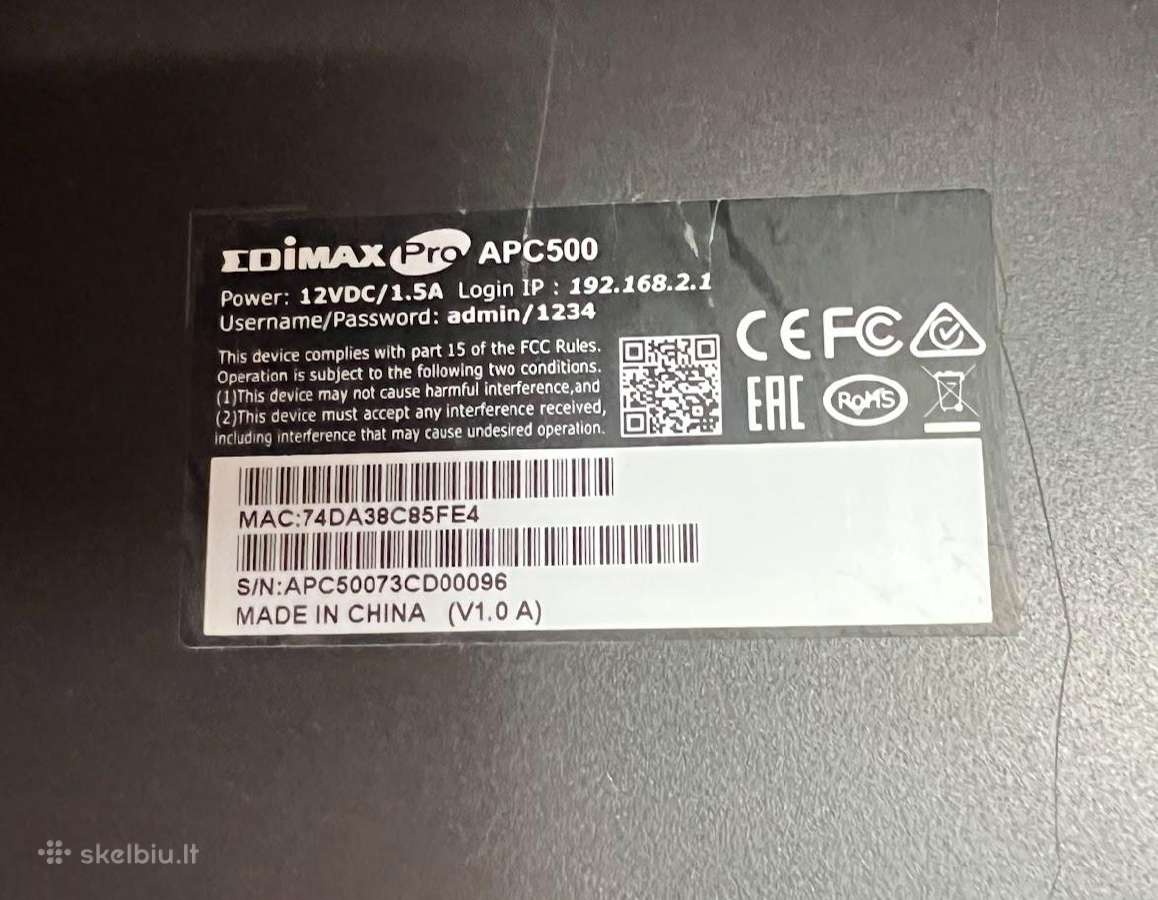 Edimax Pro Apc500 + 12x Cap300 WiFi prieigos taškų - nuotraukos Nr. 4