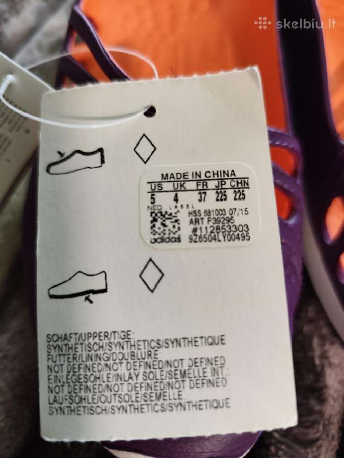 Adidas nauji guminiai bateliai violetiniai - nuotraukos Nr. 11