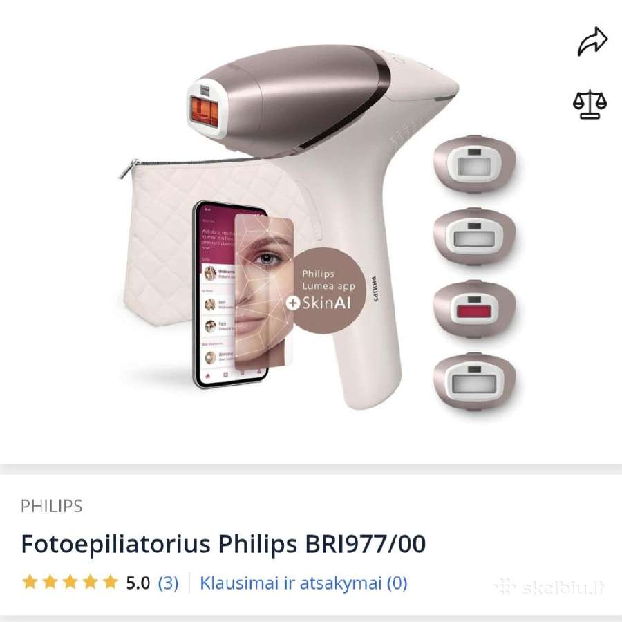 Fotoepiliatorius Philips Bri977/00