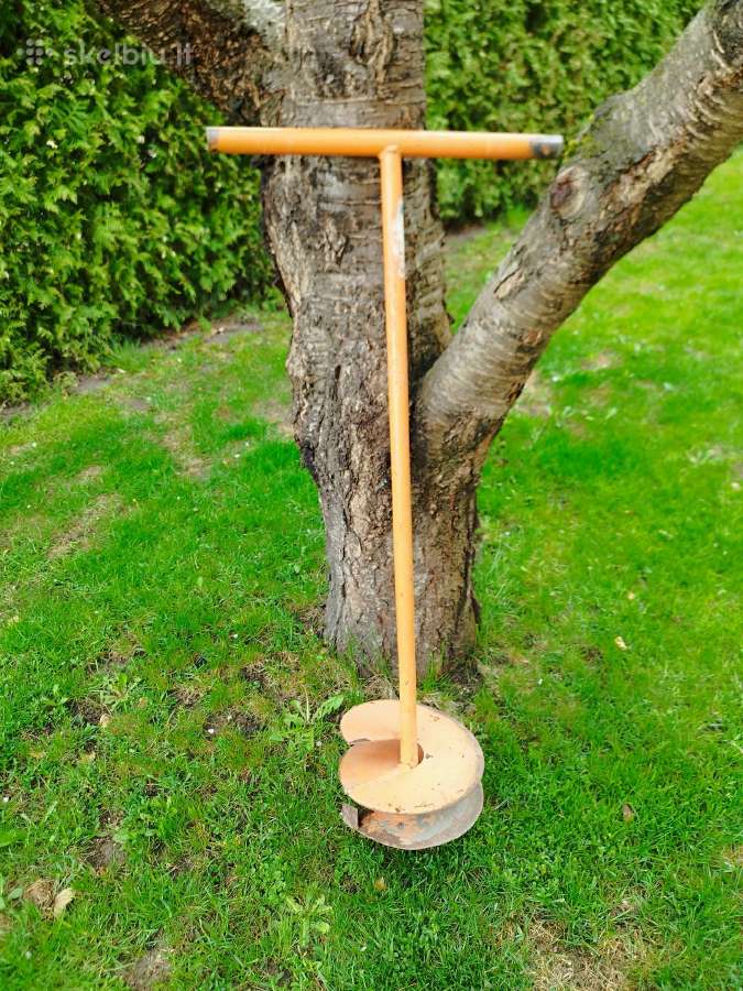 Metalinis 25 cm grąžtas skirtas žemei gręžti - nuotraukos Nr. 3