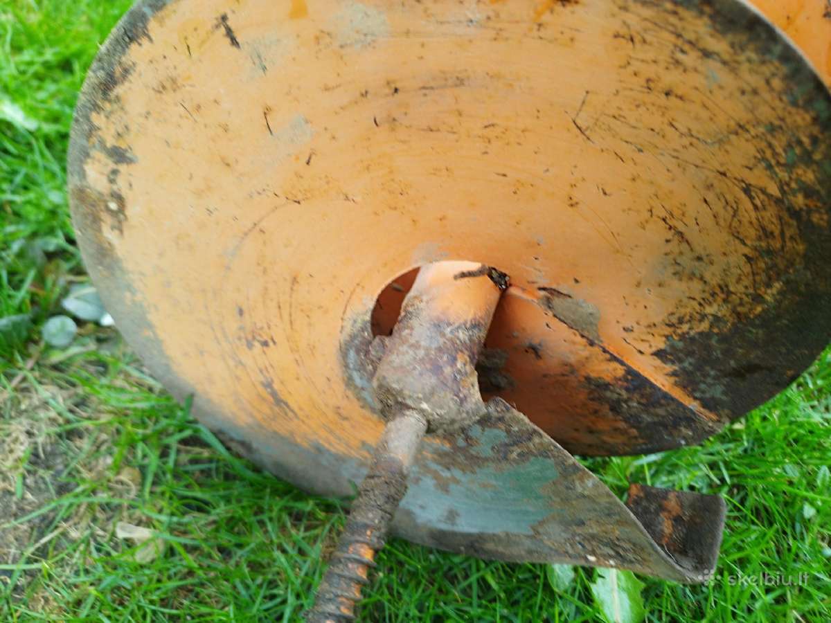 Metalinis 25 cm grąžtas skirtas žemei gręžti - nuotraukos Nr. 6