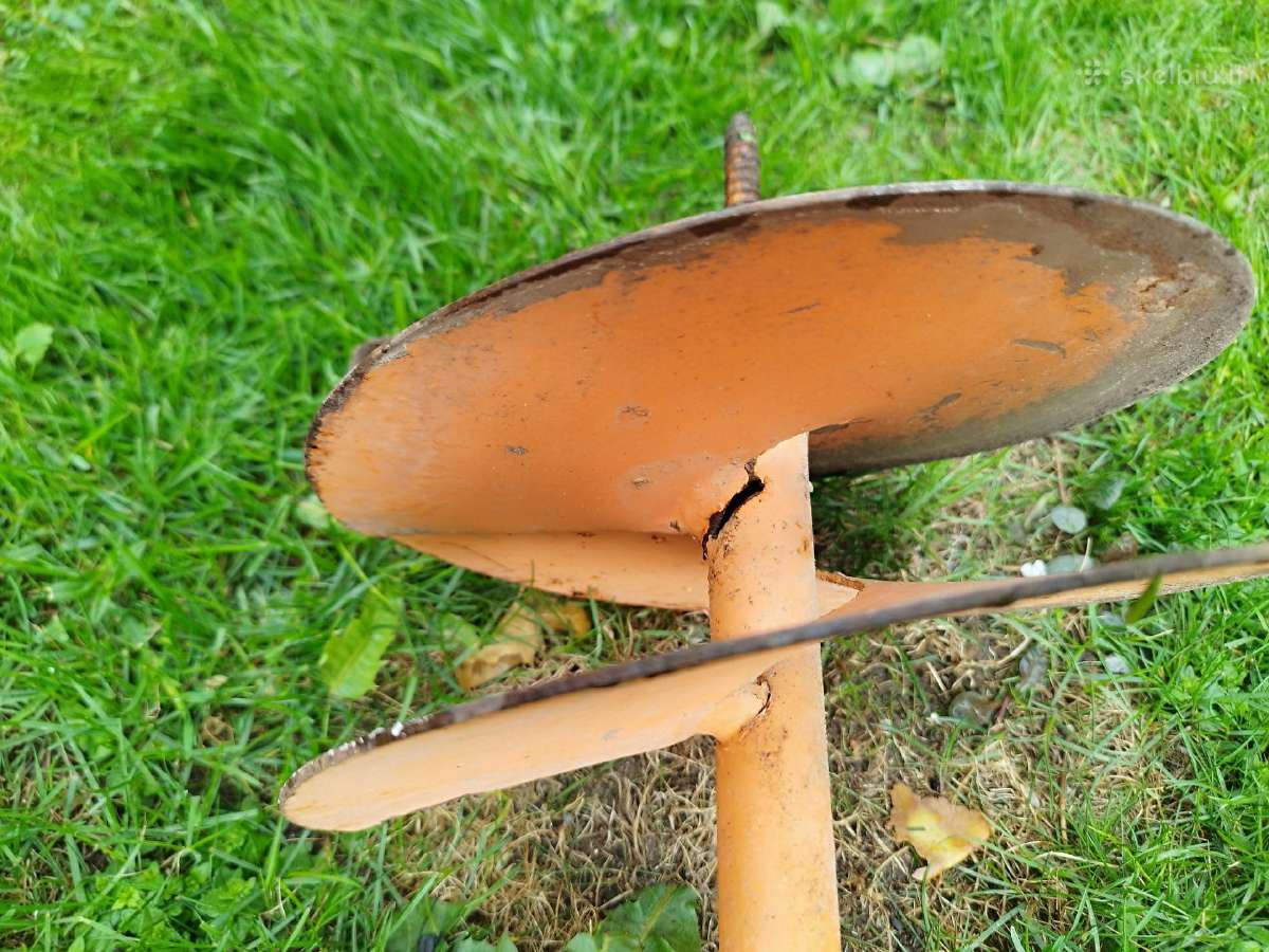 Metalinis 25 cm grąžtas skirtas žemei gręžti - nuotraukos Nr. 8