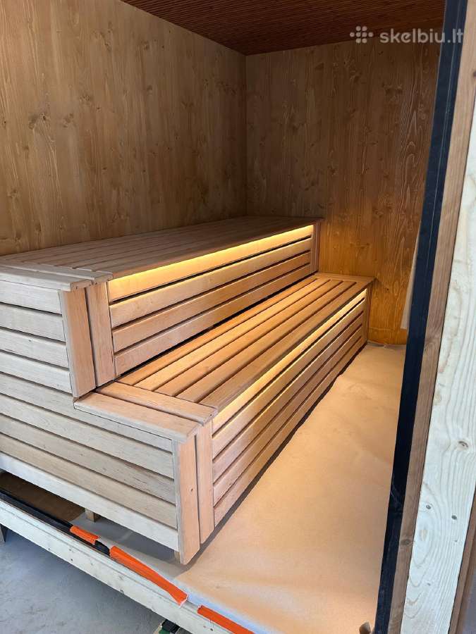 Moderni modulinė pirtis su panoraminiu langu - nuotraukos Nr. 2