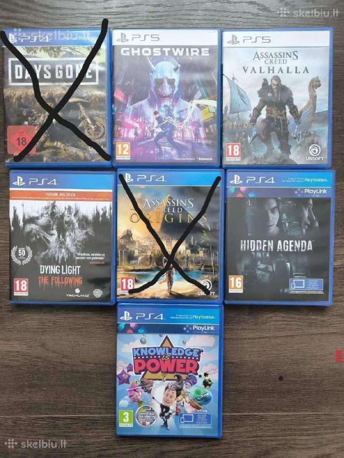 Parduodu Sony Playstation Ps5 / Ps4 zaidimus