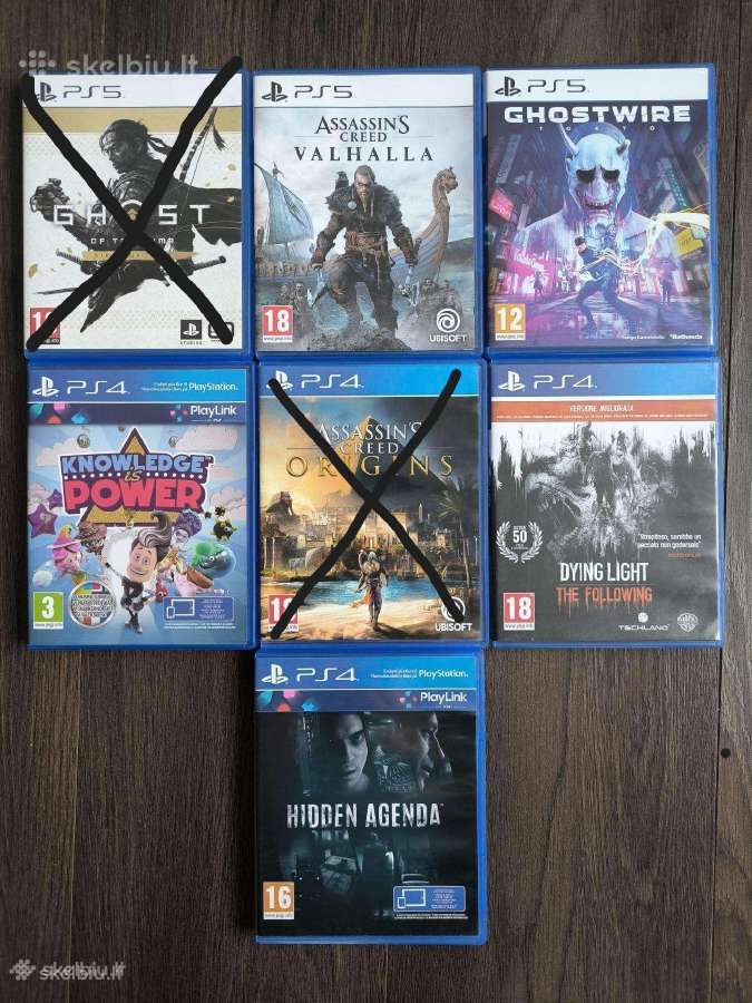 Parduodu Sony Playstation Ps5 / Ps4 žaidimus