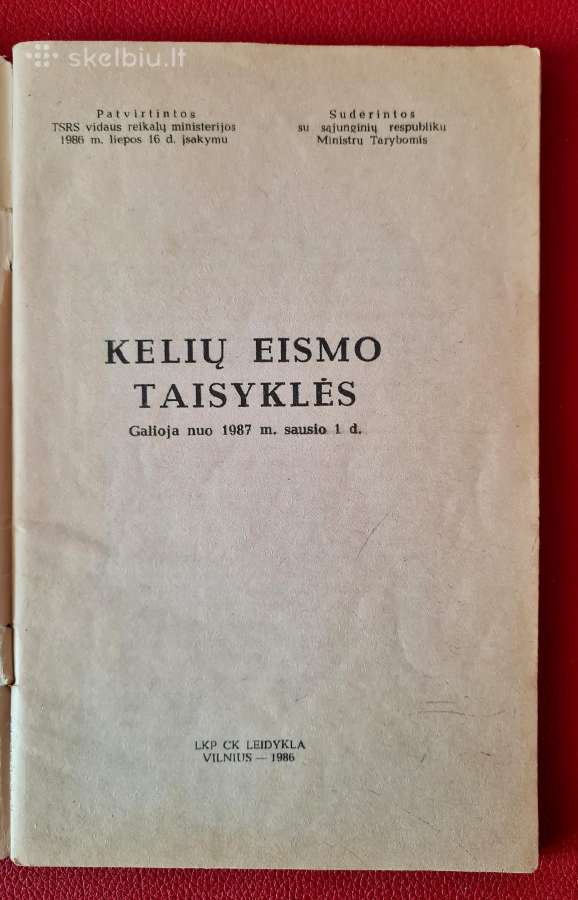 Tarybinių laikų kelių eismo taisyklės - nuotraukos Nr. 3