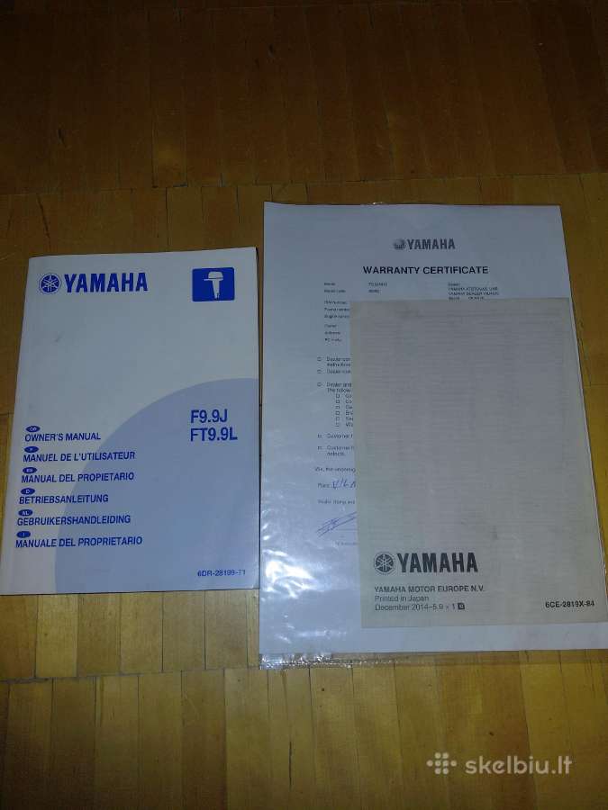 Komplektas Yamaha 9.9 + Larus 3.25 - nuotraukos Nr. 6