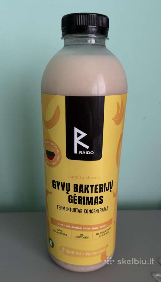 Raido Fermentuotas bananų skonio gėrimas, 1000 ml