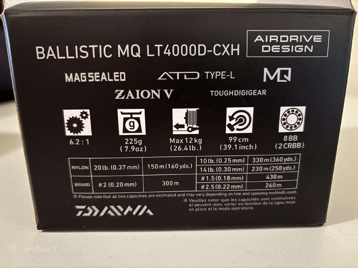 Parduodu Nauja! Daiwa25 Ballistic Mq Lt4000d-cxh - nuotraukos Nr. 2