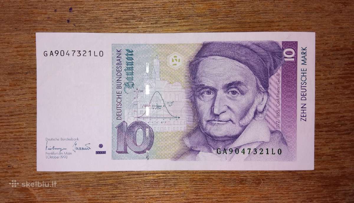 Vokietijos "Federalinė" 10 markių banknotas