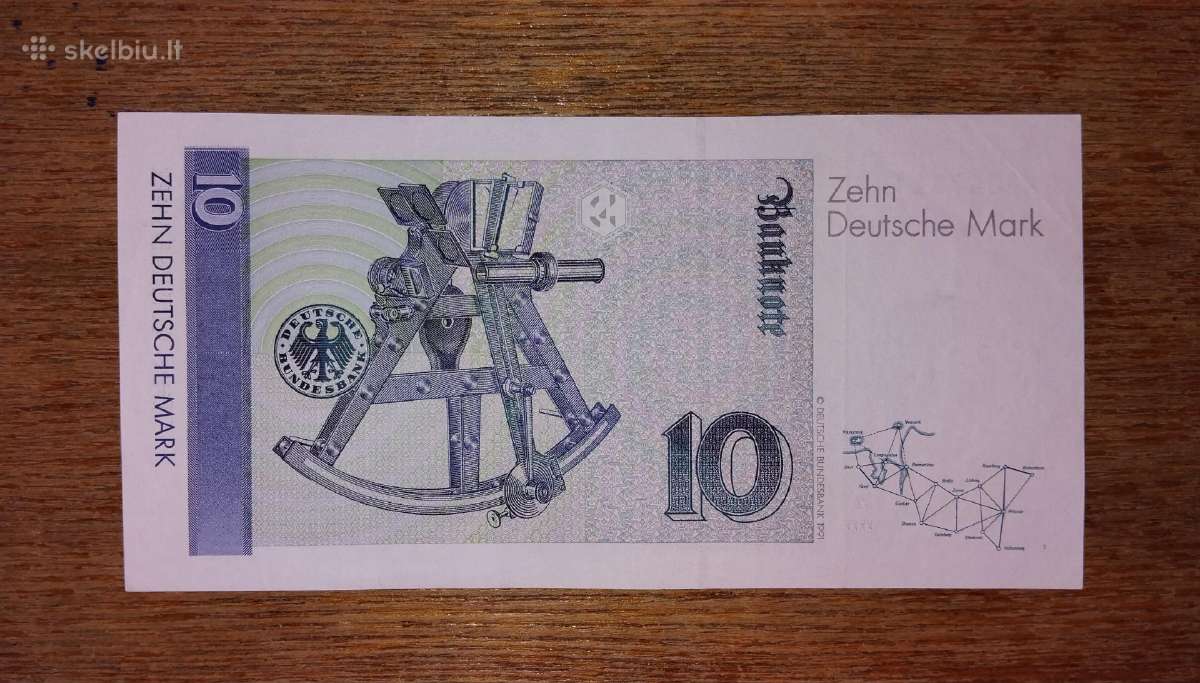 Vokietijos "Federalinė" 10 markių banknotas - nuotraukos Nr. 2