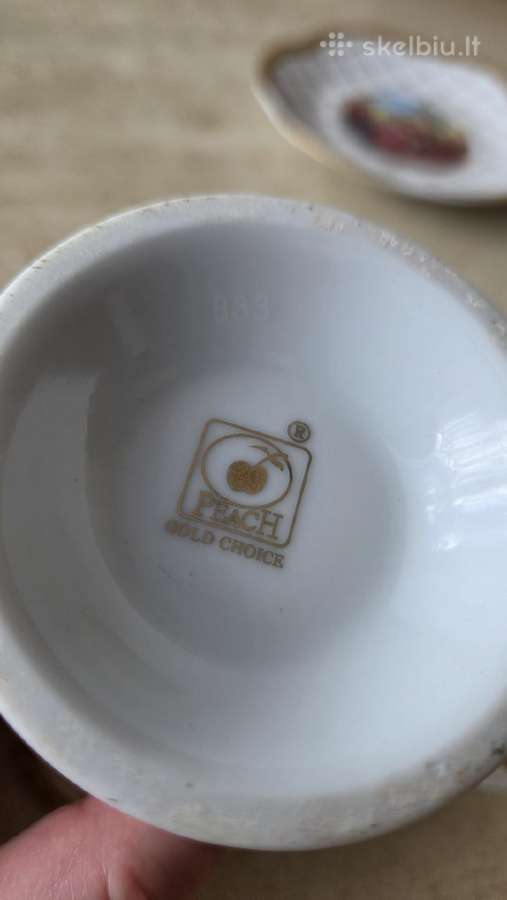 Peach gold choice puodukai - nuotraukos Nr. 2