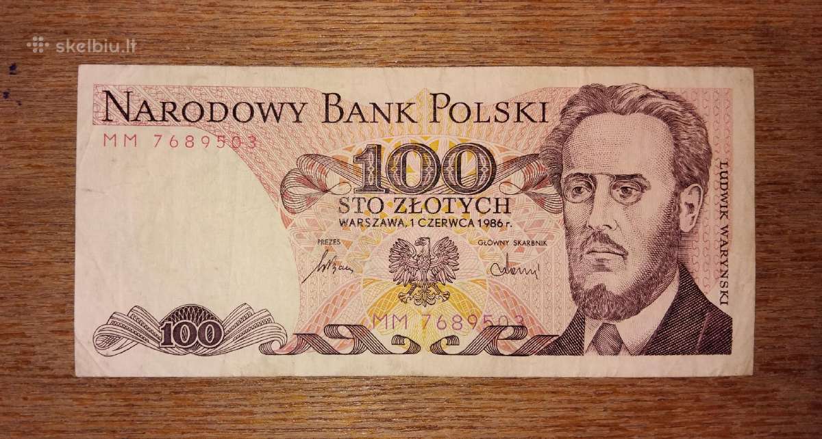 Lenkijos 100 zlotų banknotas