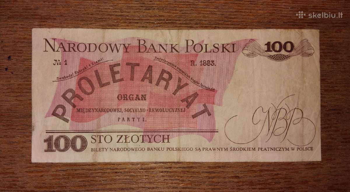 Lenkijos 100 zlotų banknotas - nuotraukos Nr. 2