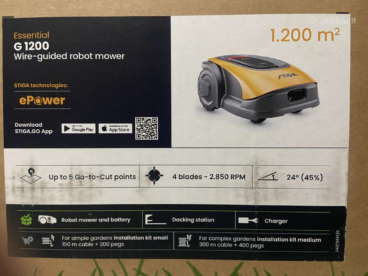 Žolės robotas Stiga G1200 (naujas)