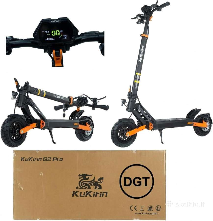 Kukirin G2 Pro Dgt elektrinis paspirtukas–iki 25km - nuotraukos Nr. 3