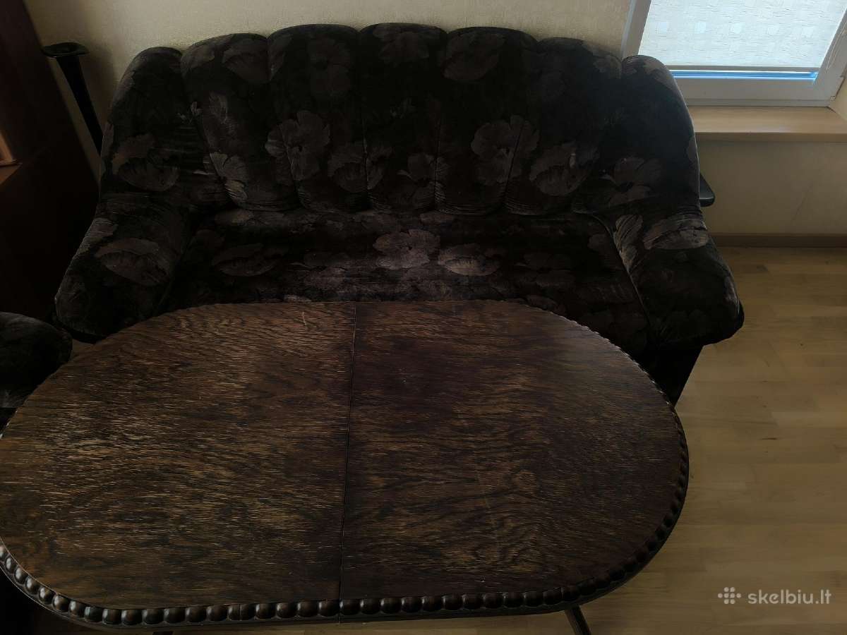 Naudoti sofa, fotelis, stalas