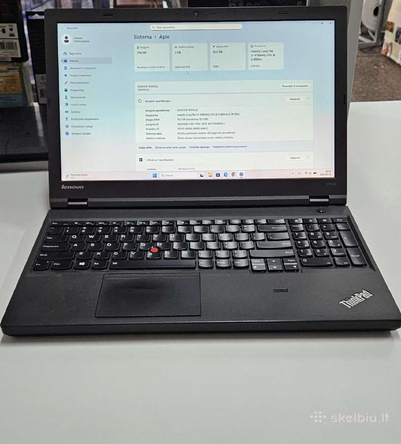 Lenovo Intel I7/ 16 GB/ 256ssd/nvidia K110m