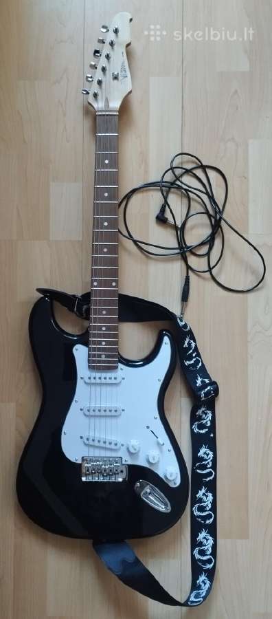 Elektrinė gitara su stiprintuvu 140€