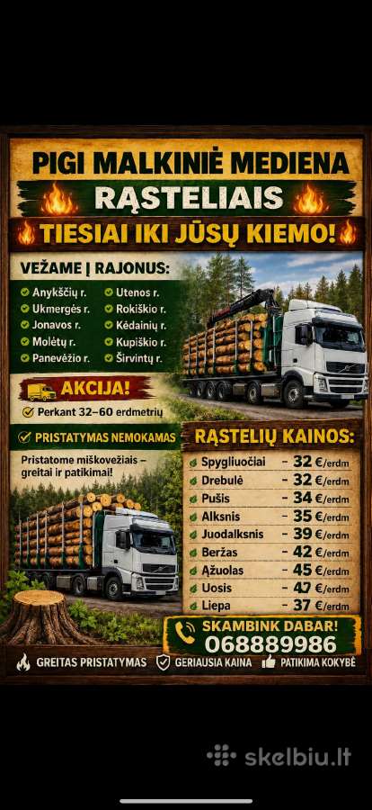 Parduodama pigiai mediena rasteliais. Geros kainos