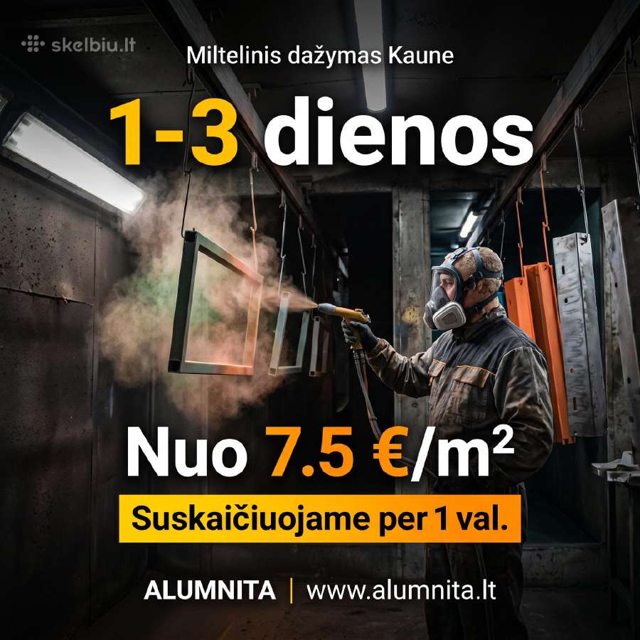 Miltelinis metalo dažymas Kaune ir Kauno raj.