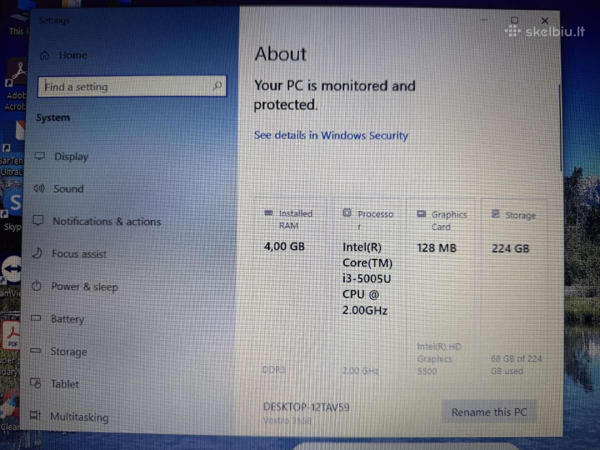 Patikimas Dell Vostro 3558 i3 SSD Windows 10 - nuotraukos Nr. 5