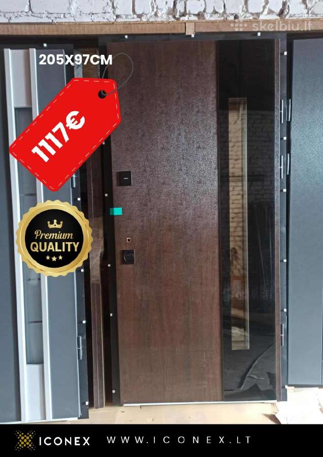 Premium: Modernios lauko durys name 97x205, Naujos
