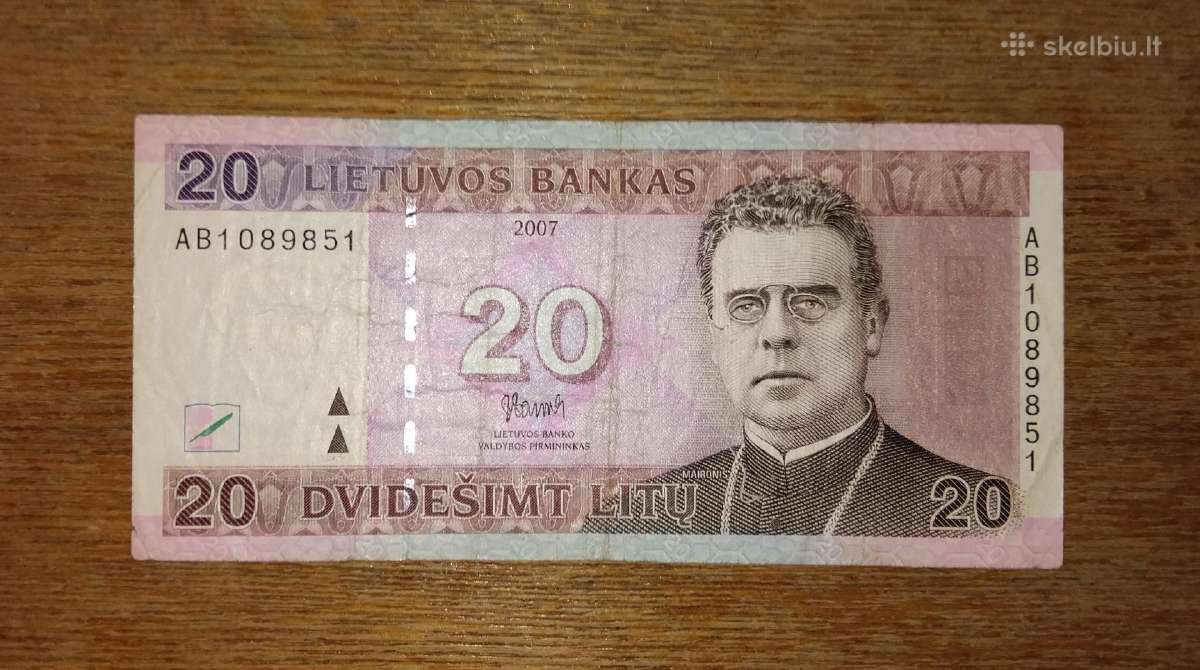 Lietuvos 20 litu banknotas