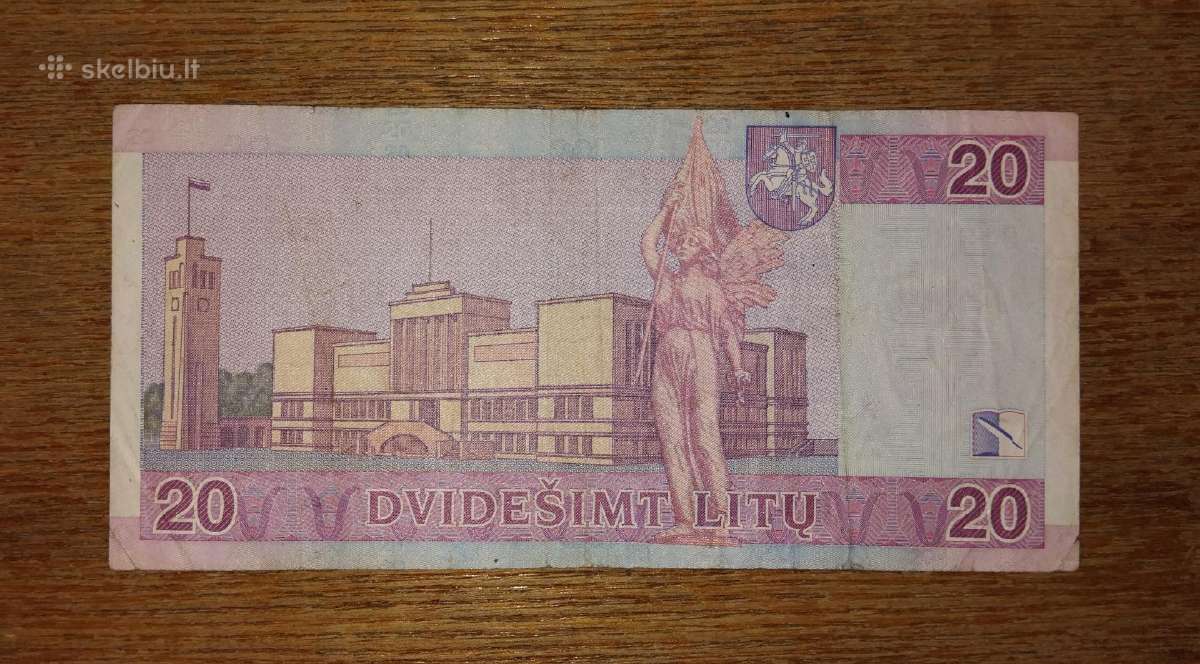 Lietuvos 20 litu banknotas - nuotraukos Nr. 2