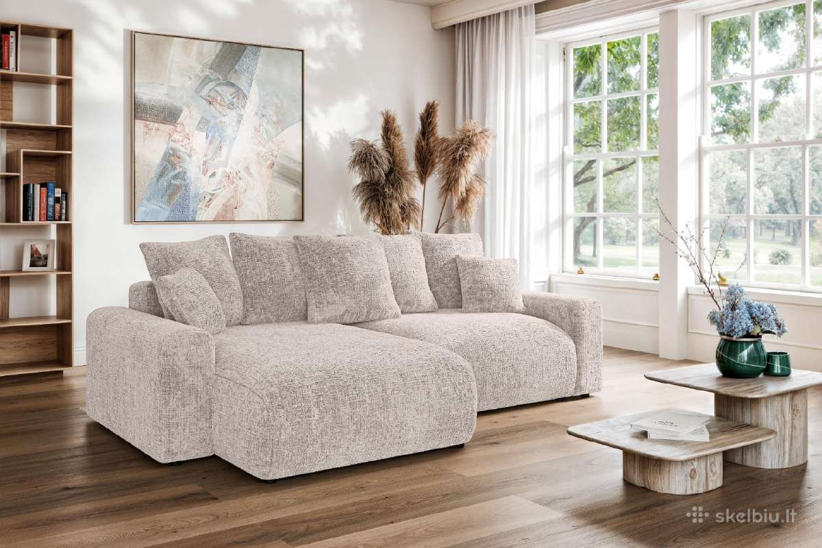 Kampinė sofa - lova Lumina Small L Cremona