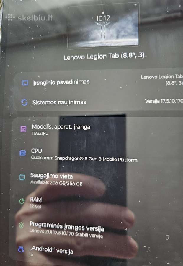 Lenovo Legion Tab 3rd Gen Eclipse Black - nuotraukos Nr. 5