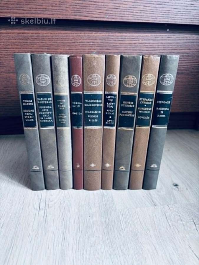 Pasaulinės literatūros bibliotekos knygos 9 vnt