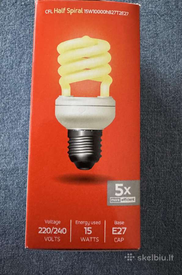 Energiją taupanti lemputė Acme Half spiral, 3 vnt. - nuotraukos Nr. 2
