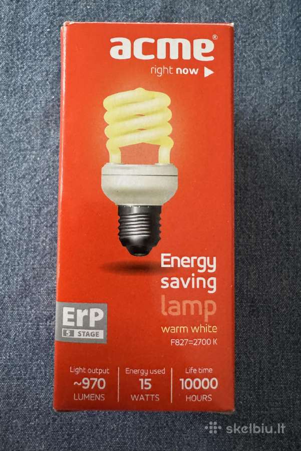 Energiją taupanti lemputė Acme Half spiral, 3 vnt. - nuotraukos Nr. 4