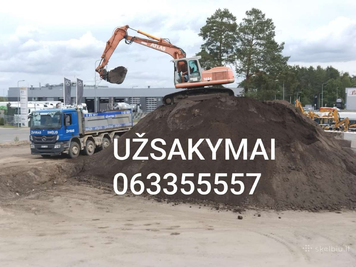 1-24t Žvyras Skalda Atsijos Žvirgždas Juodžemis - nuotraukos Nr. 7