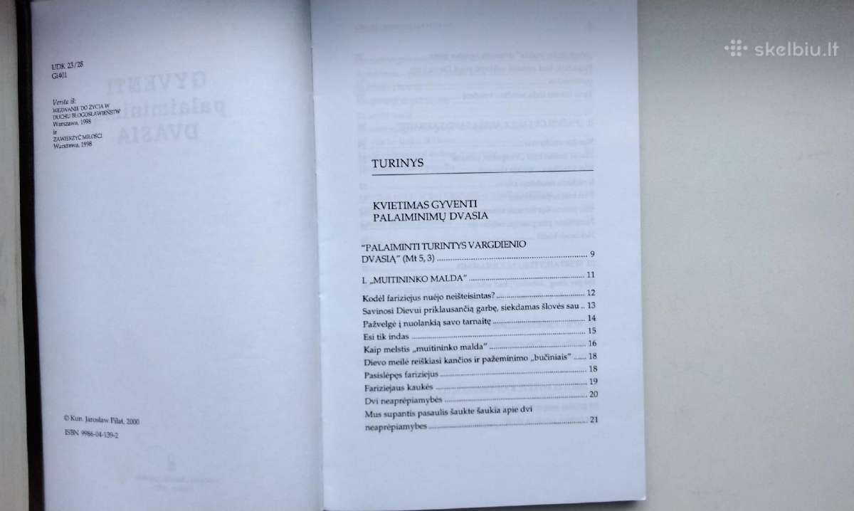 Vien Dievo gana. Gyventi palaiminim dvasia. Kuniga - nuotraukos Nr. 11