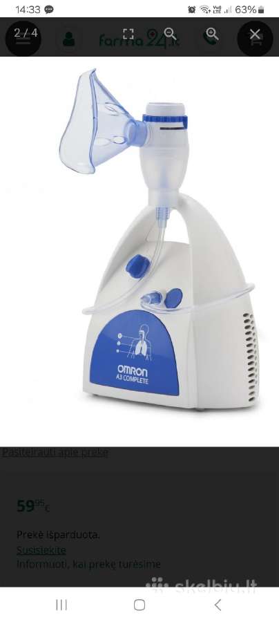 Omron A3 Complete inhaliatorius