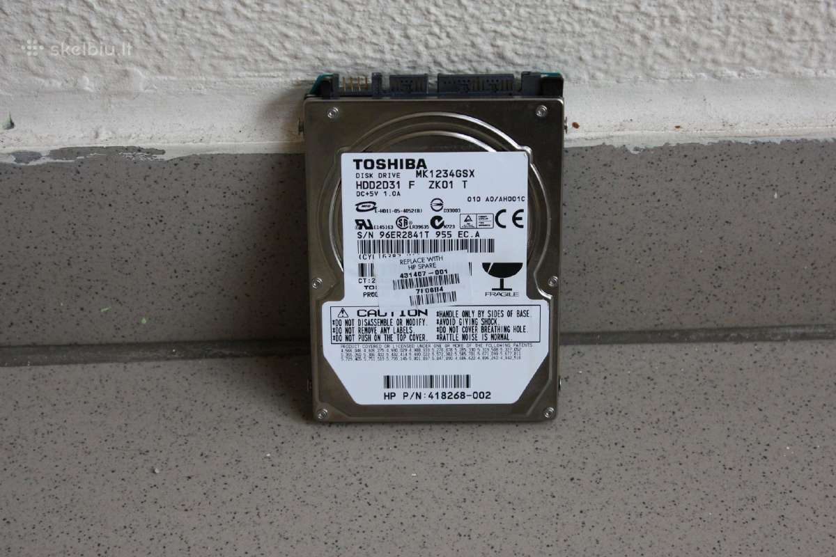 Toshiba laptop HDD 2.5" Sata/1,5gb/s 120gb 5400rpm